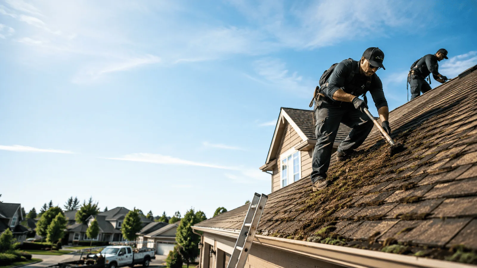 Roof Moss Removal in Edelstein, IL near me